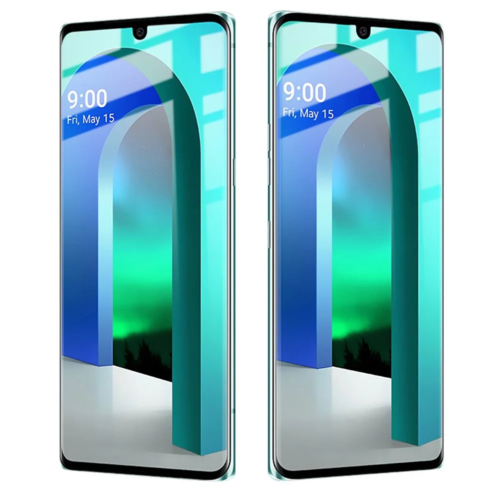 IMAK Side Glue 3D Curved Full Cover Tempered Glass Screen Film Anti-Scratch Protector Film for LG Velvet - 3