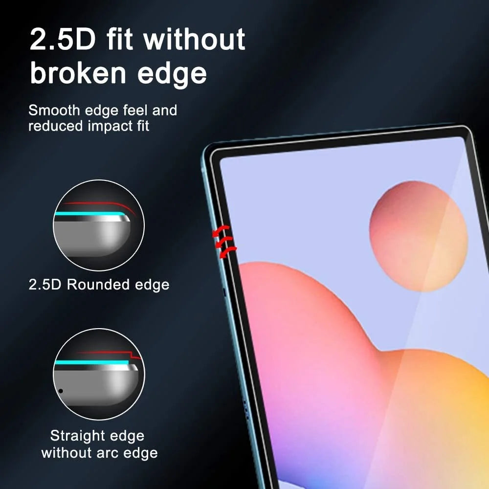 2.5D Arc Edge 9H Full Screen Coverage Tempered Glass Film for Samsung Galaxy Tab S11 / S10 Lite / S10 FE / S9 FE / S9 / S8 / S7 - 4