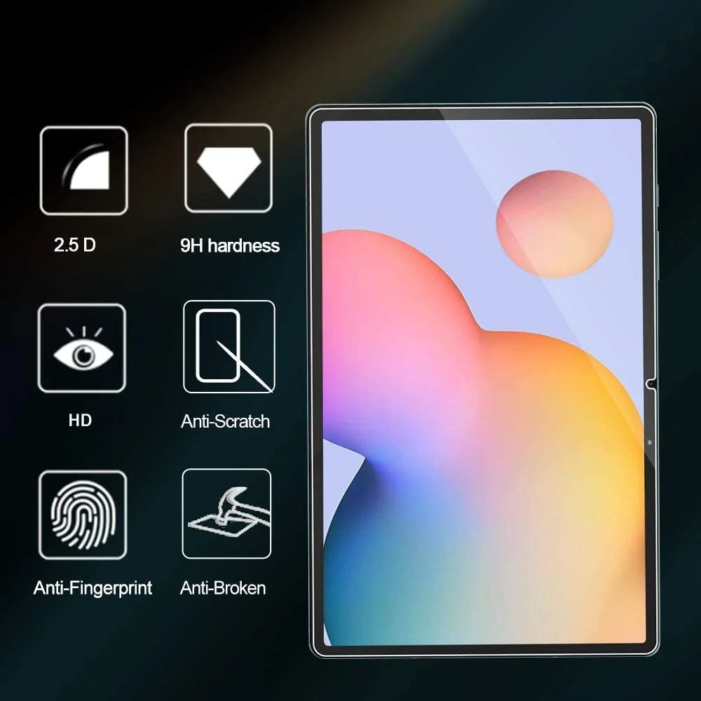 2.5D Arc Edge Full Size Tempered Glass Screen Film for Samsung Galaxy Tab S10+ / S9+ / S7+ / Tab S7 FE / Tab S8+ - 2