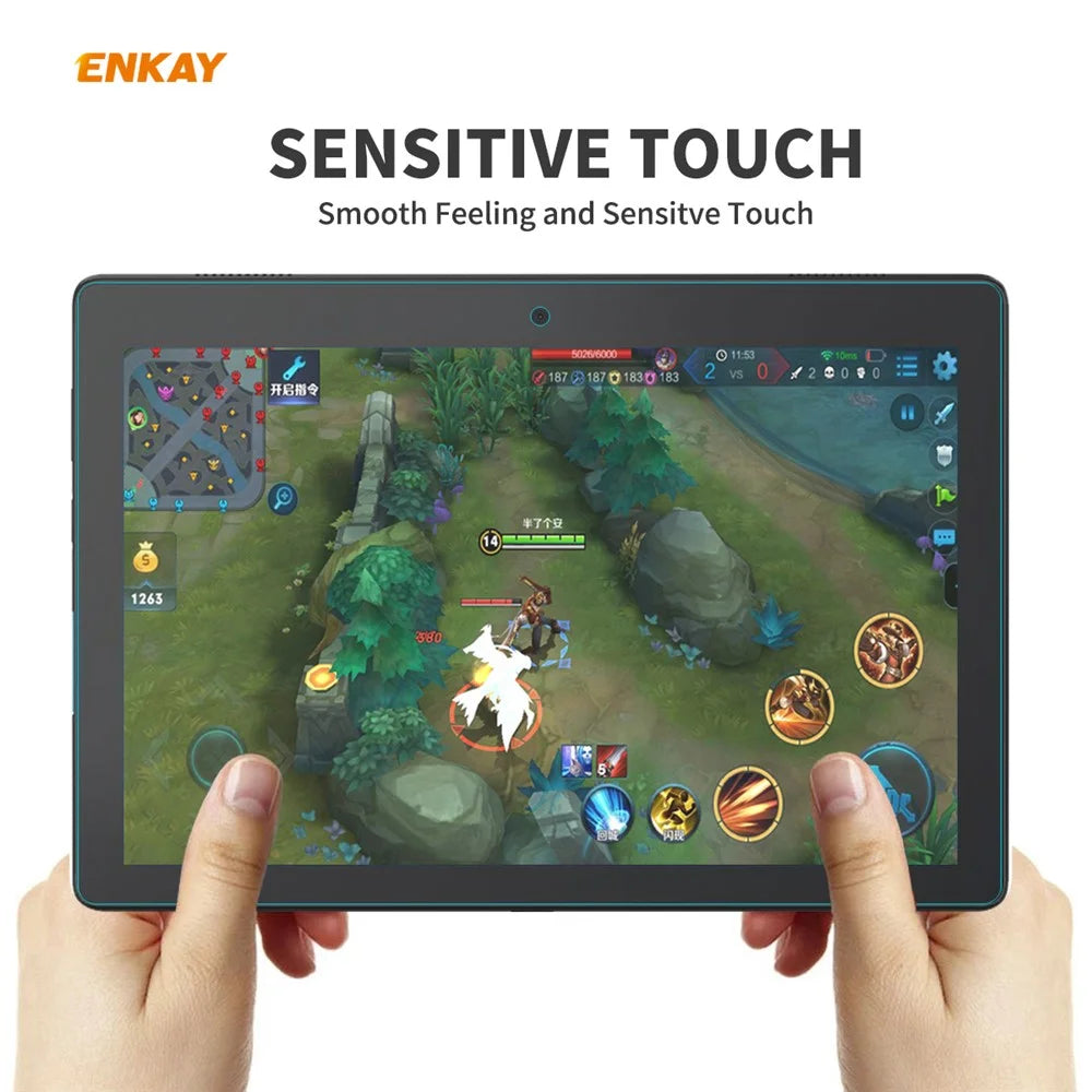 ENKAY Hat-Prince 0.33mm 9H 2.5D Arc Edge Tempered Glass Screen Film for Lenovo Smart Tab M10 10.1 inch - 4