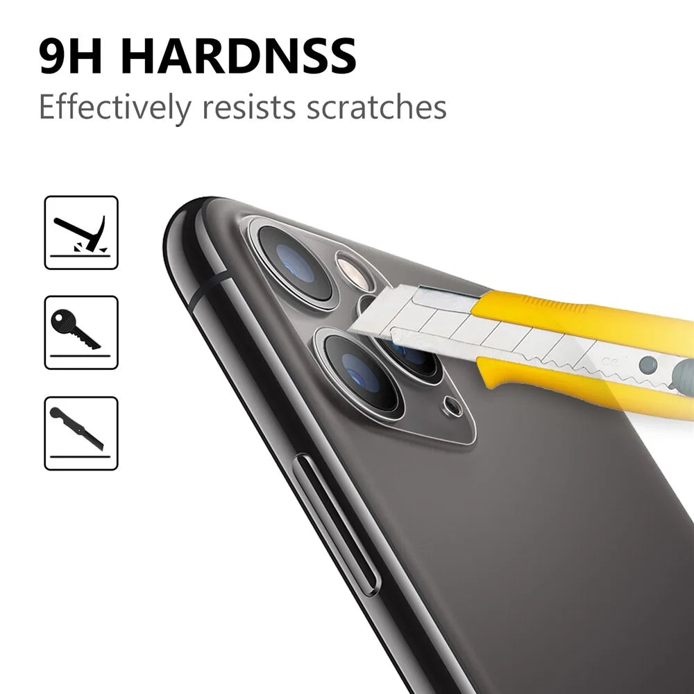 Shockproof Anti-scratch Ultra Clear AGC Tempered Glass Camera Lens Protector Film for iPhone 12 Pro Max 6.7-inch - 3