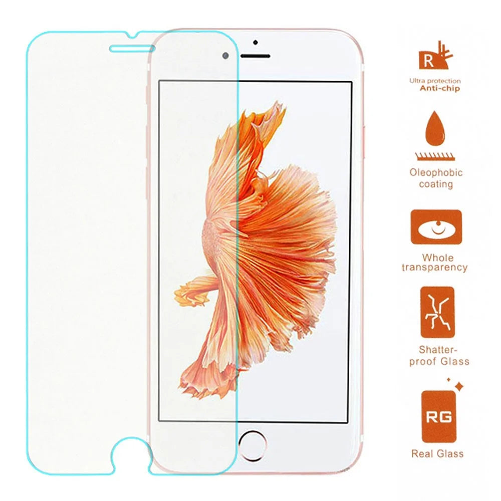 For iPhone 8 Plus/7 Plus Tempered Glass Screen Protector Film 0.3mm Arc Edge - 1