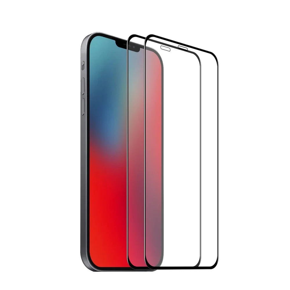 2PCS / Set ENKAY HAT PRINCE 0.26mm 9H 2.5D Full Glue Full Screen Coverage Tempered Glass Screen Protector for iPhone 12 Pro / iPhone 12 - 1