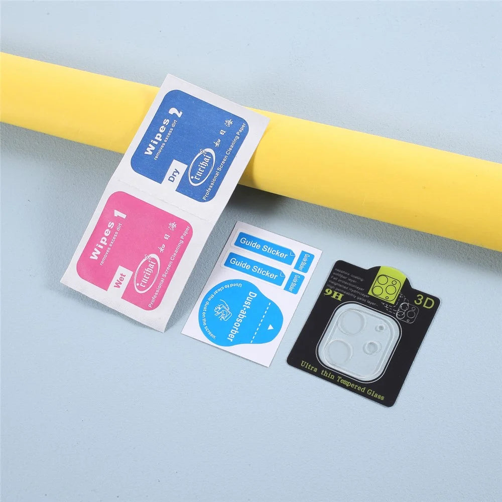 RURIHAI 3D Full Coverage Tempered Glass Camera Lens Protector for iPhone 12 Mini - 3