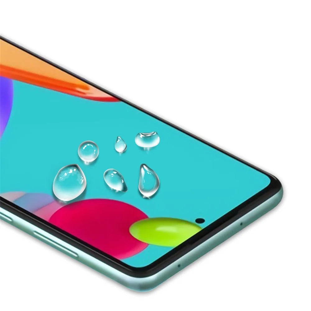 MOCOLO Double Defense Screen Protector for Samsung Galaxy A51 4G /  5G / A52 4G / 5G / A52s 5G / A53 5G, Full Coverage Full Glue Silk Printing HD Tempered Glass Guard Film - Black - 5