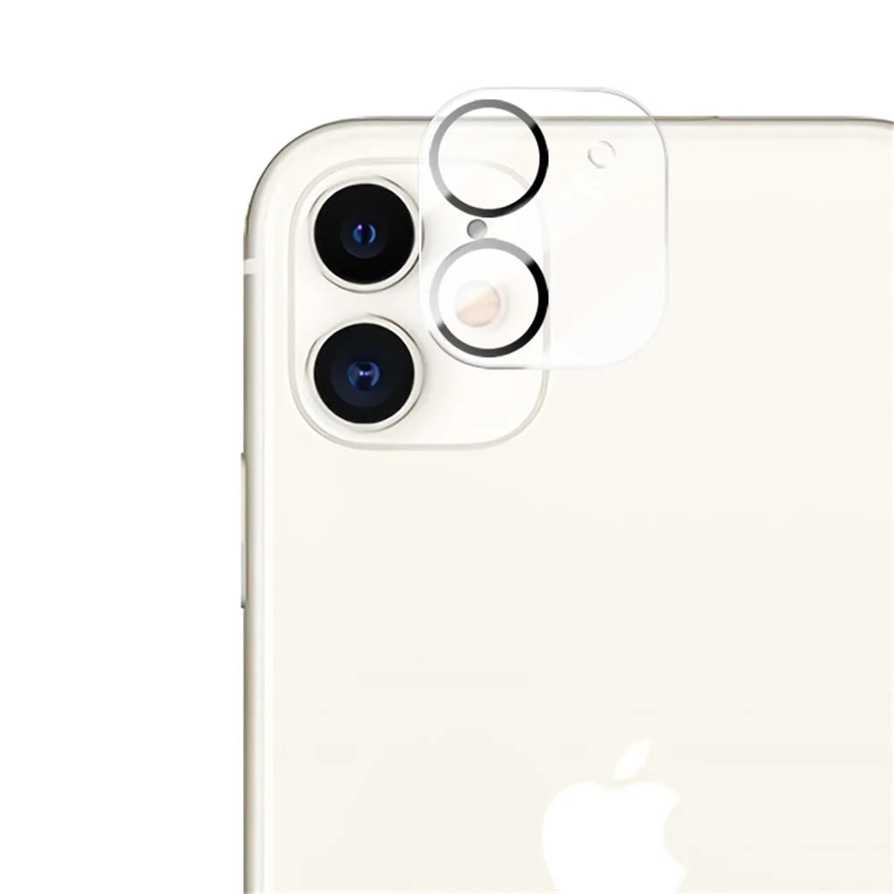 MOCOLO for iPhone 11 6.1 inch Silk Print HD Tempered Glass Camera Lens Protector - Black - 2