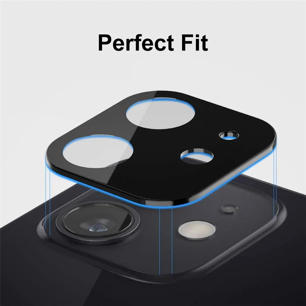HAT PRINCE Full Coverage Silk Print Tempered Glass Camera Lens Protector for iPhone 12 Mini - 6