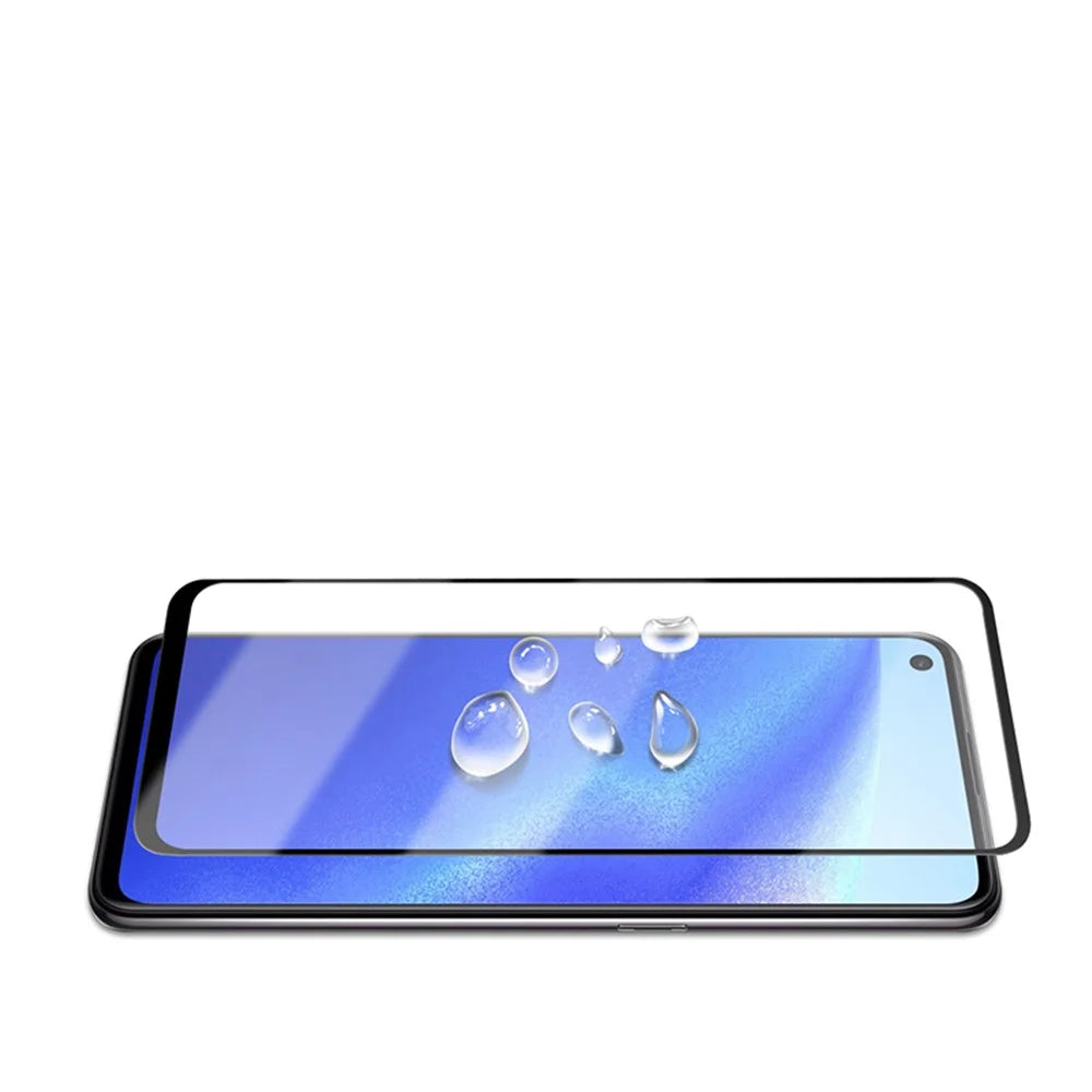 MOCOLO Full Glue Full Cover Silk Printing Tempered Glass Screen Protector for for Oppo Reno5 5G /  Reno5 4G / Reno5 K / Find X3 Lite - Black - 4