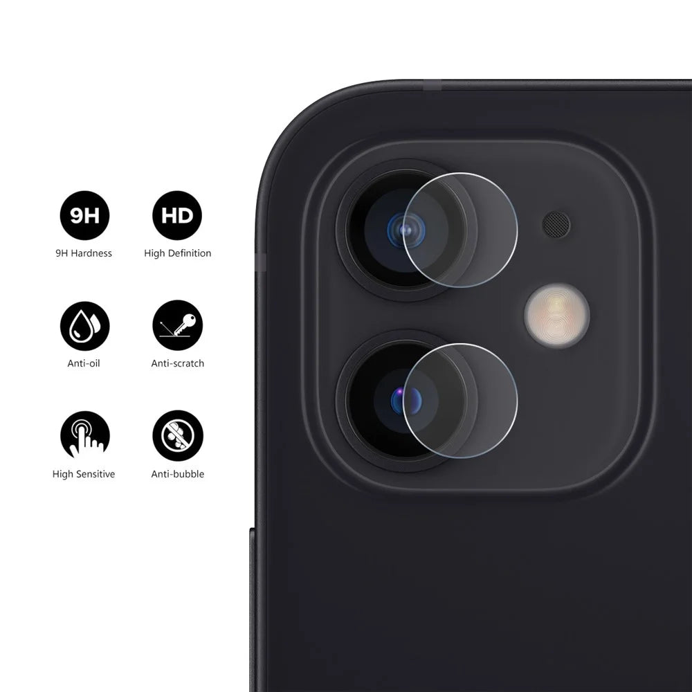 HAT PRINCE 0.2mm 9H 2.15D Arc Edges Tempered Glass Film Camera Lens Protector 2Pcs/Group for iPhone 12 / 12 mini - 2