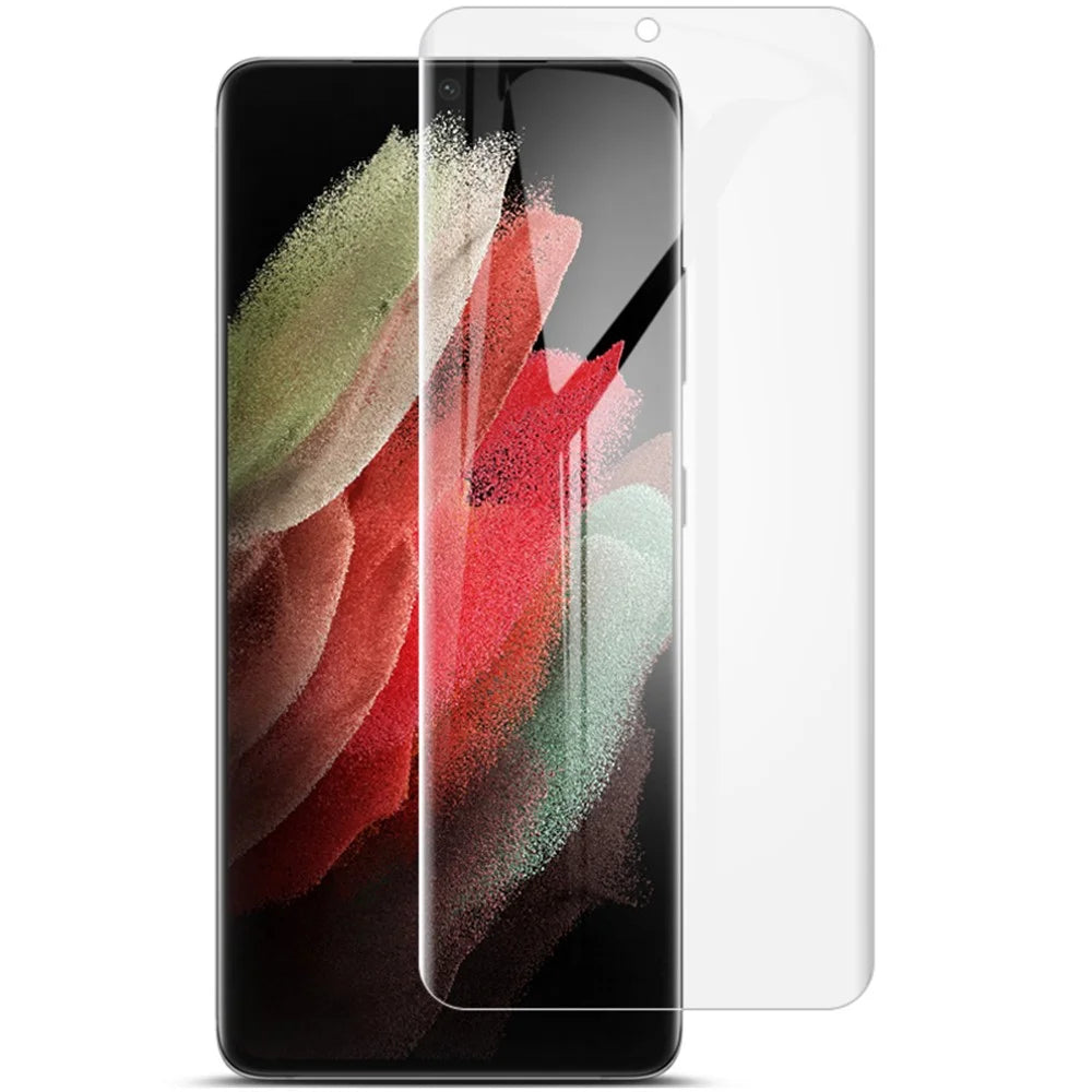 IMAK 2Pcs/Set TPU Hydrogel Film III Full Coverage Films HD Screen Protector for Samsung Galaxy S21 Ultra 5G - 1