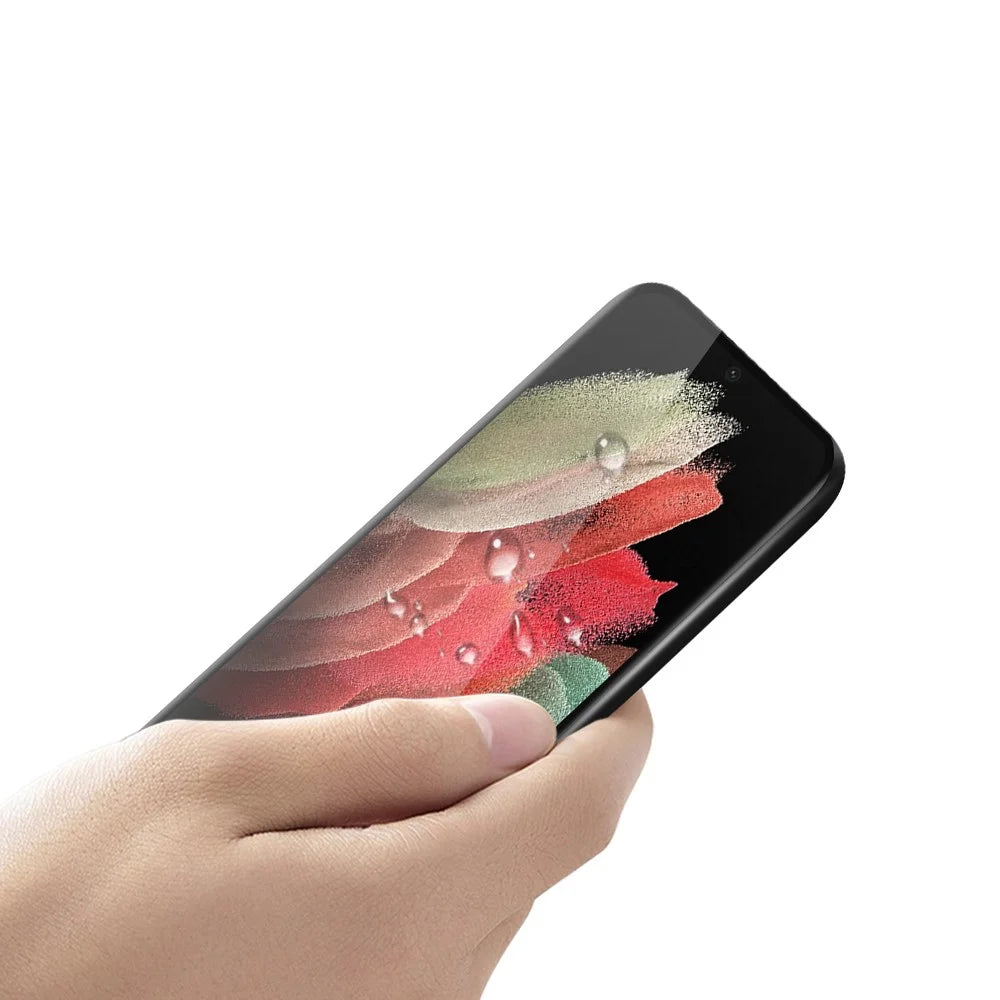 MOFI 3D Curved Tempered Glass Screen Film for Samsung Galaxy S21 Ultra 5G Support Fingerprint Unlock [Full Glue] - 4