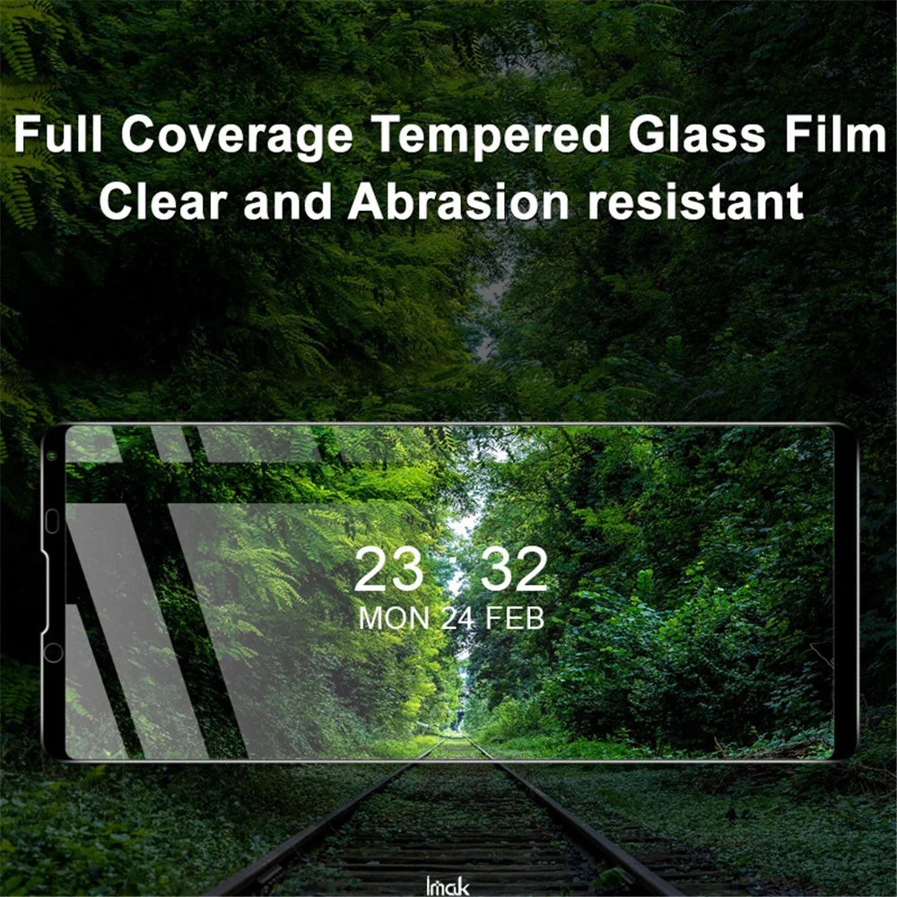 Full Coverage Abrasion Resistant Side Glue Tempered Glass Screen Film for Sony Xperia 5 III 5G - 2