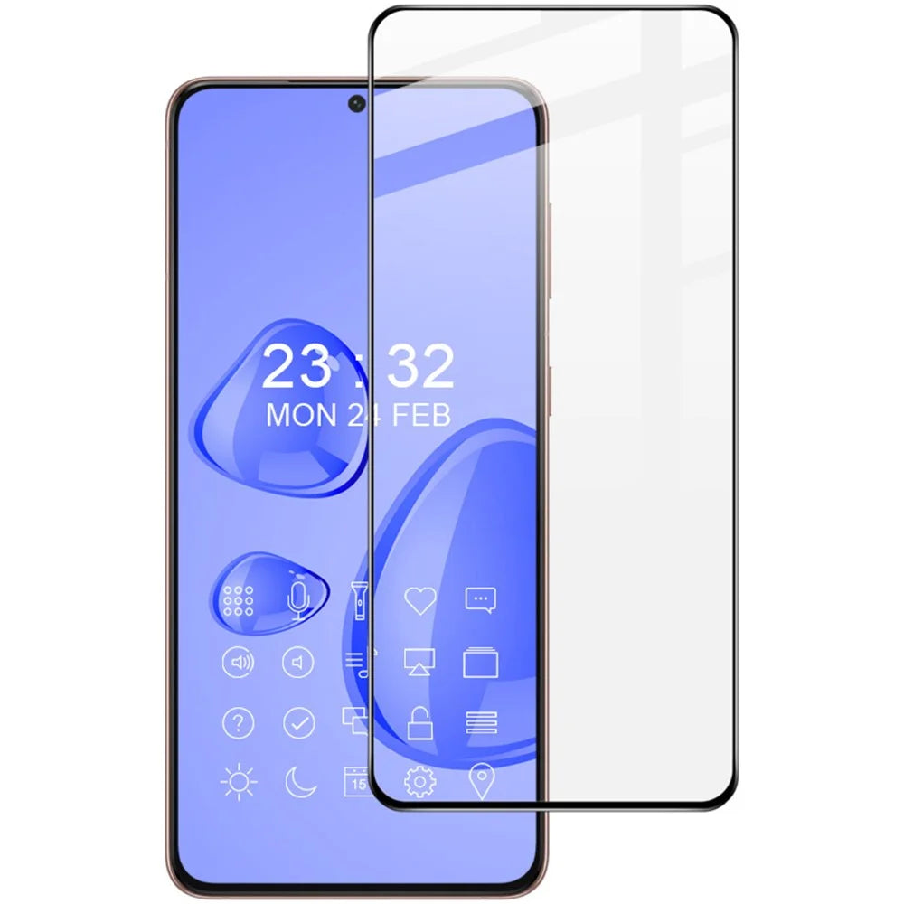 IMAK Pro+ Series Full Glue Tempered Glass Anti-Scratch Abrasion Resistant Complete Covering Screen Film for Samsung Galaxy S21 FE - 1