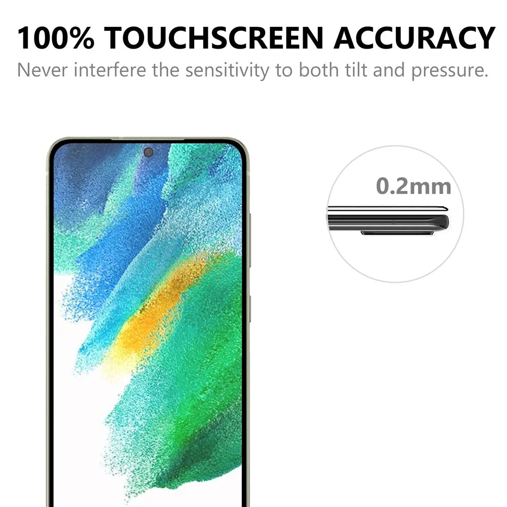 Anti-Explosion Tempered Glass Film Ultra Clear Full Glue Black Edges Screen Protector for Samsung Galaxy S21 FE - 6
