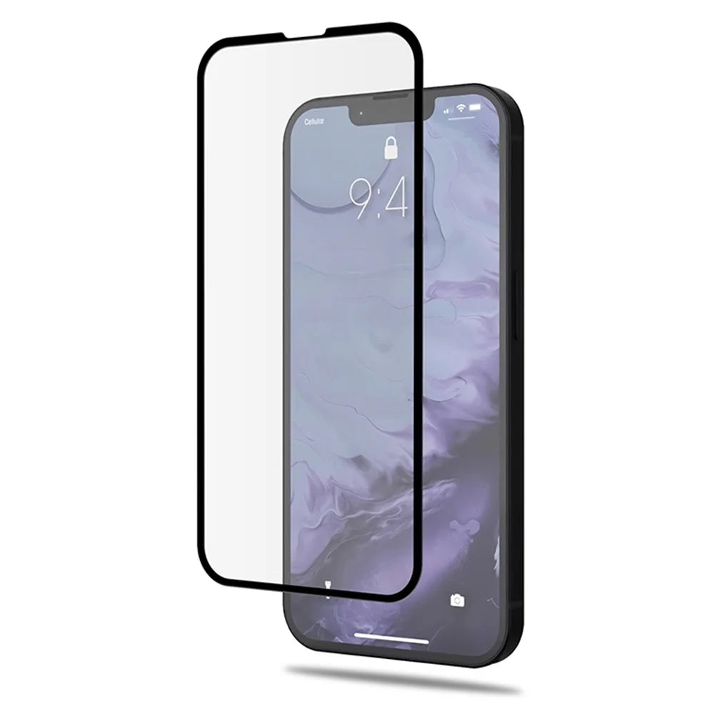 MOCOLO for iPhone 13 / 13 Pro / 14 Cold Carving 3D Curved Tempered Glass Film Full Size Full Glue HD Clear Screen Protector - 3