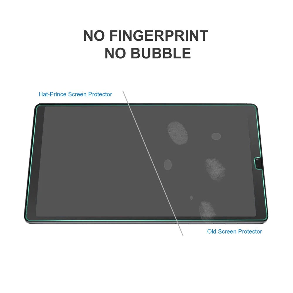 HAT PRINCE 2Pcs/Pack Full Glue 0.33mm 9H 2.5D Tempered Glass Full Screen Coverage Protector Film for Samsung Galaxy Tab A7 Lite 8.7-inch SM-T220 (Wi-Fi)/SM-T225 - 2