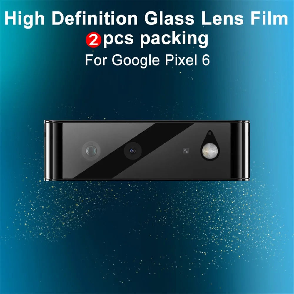 2Pcs/Pack IMAK High Definition Camera Lens Tempered Glass Film Protector for Google Pixel 6 - 2