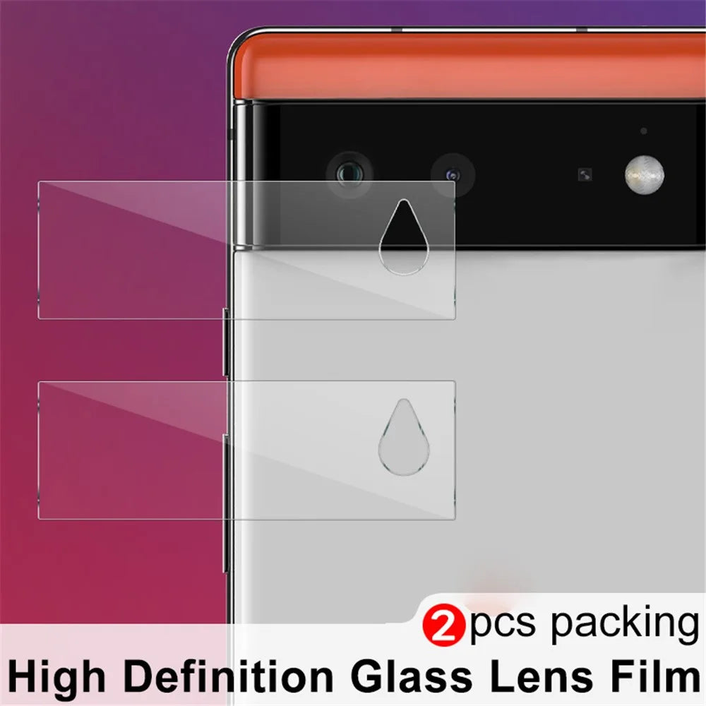2Pcs/Pack IMAK High Definition Camera Lens Tempered Glass Film Protector for Google Pixel 6 - 5