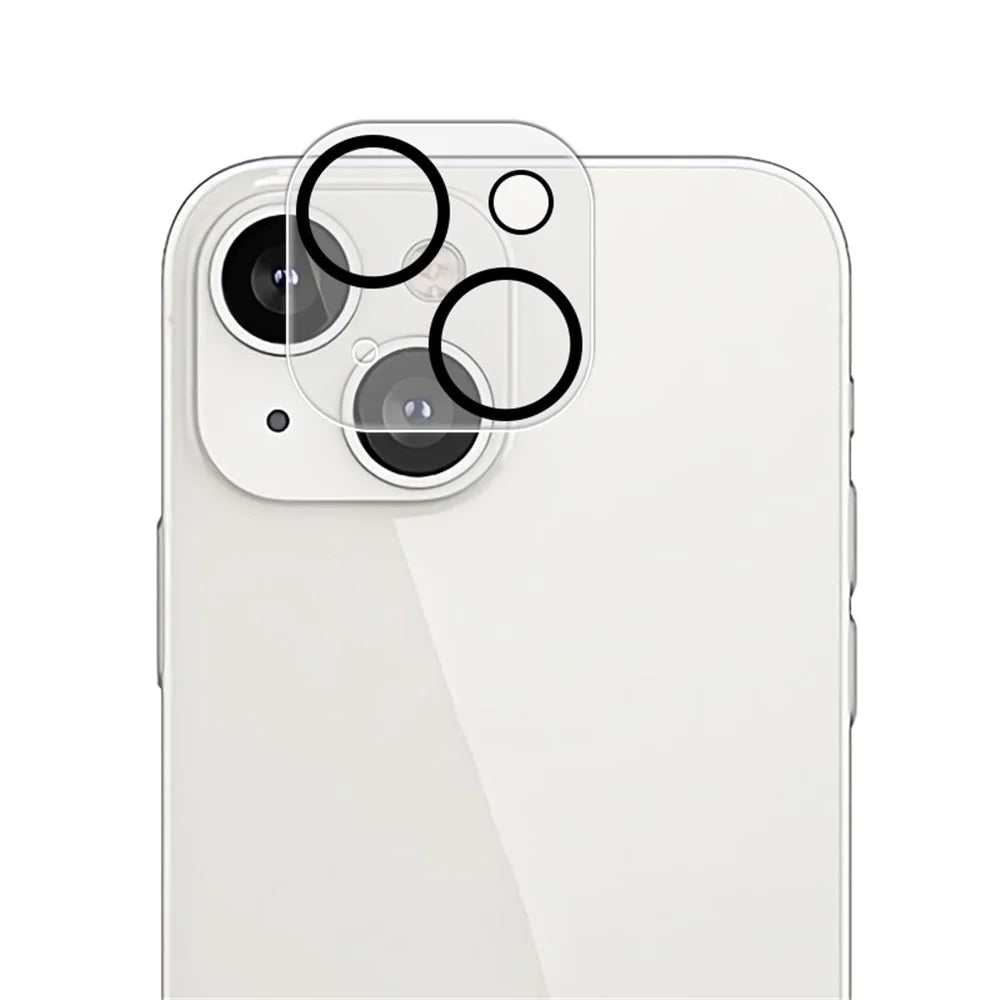 MOCOLO Silk Printing HD Camera Screen Protector for iPhone 13 6.1 inch, Tempered Glass Anti-fingerprint Camera Lens Film - Transparent - 1