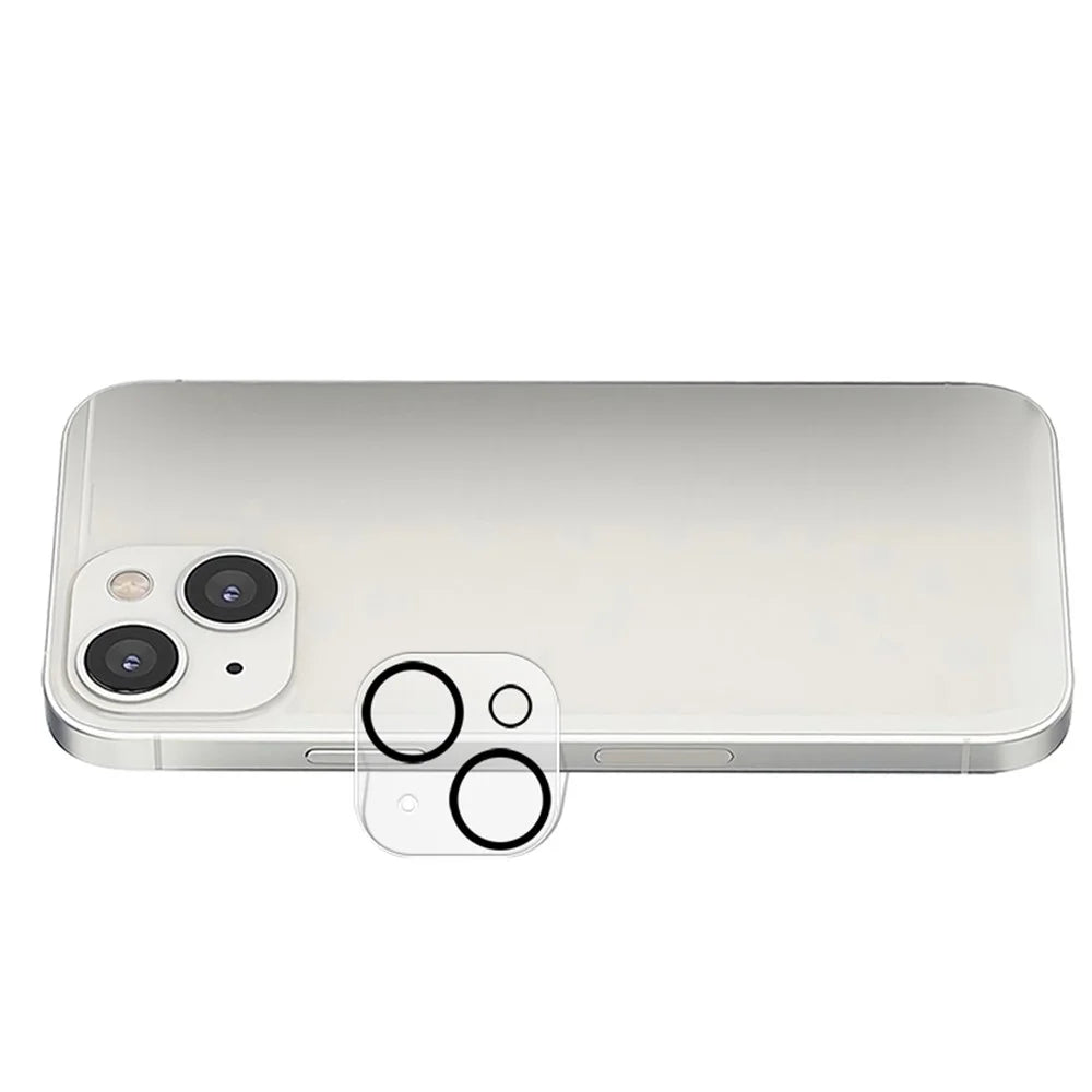 MOCOLO Silk Printing HD Camera Screen Protector for iPhone 13 6.1 inch, Tempered Glass Anti-fingerprint Camera Lens Film - Transparent - 4