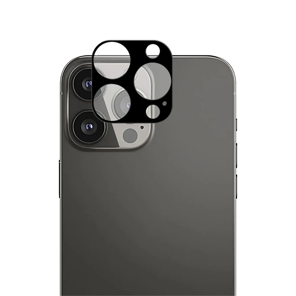 MOCOLO Silk Printing Ultra Clear Camera Lens Protector for iPhone 13 Pro / 13 Pro Max Tempered Glass Lens Screen Protector - Black - 2
