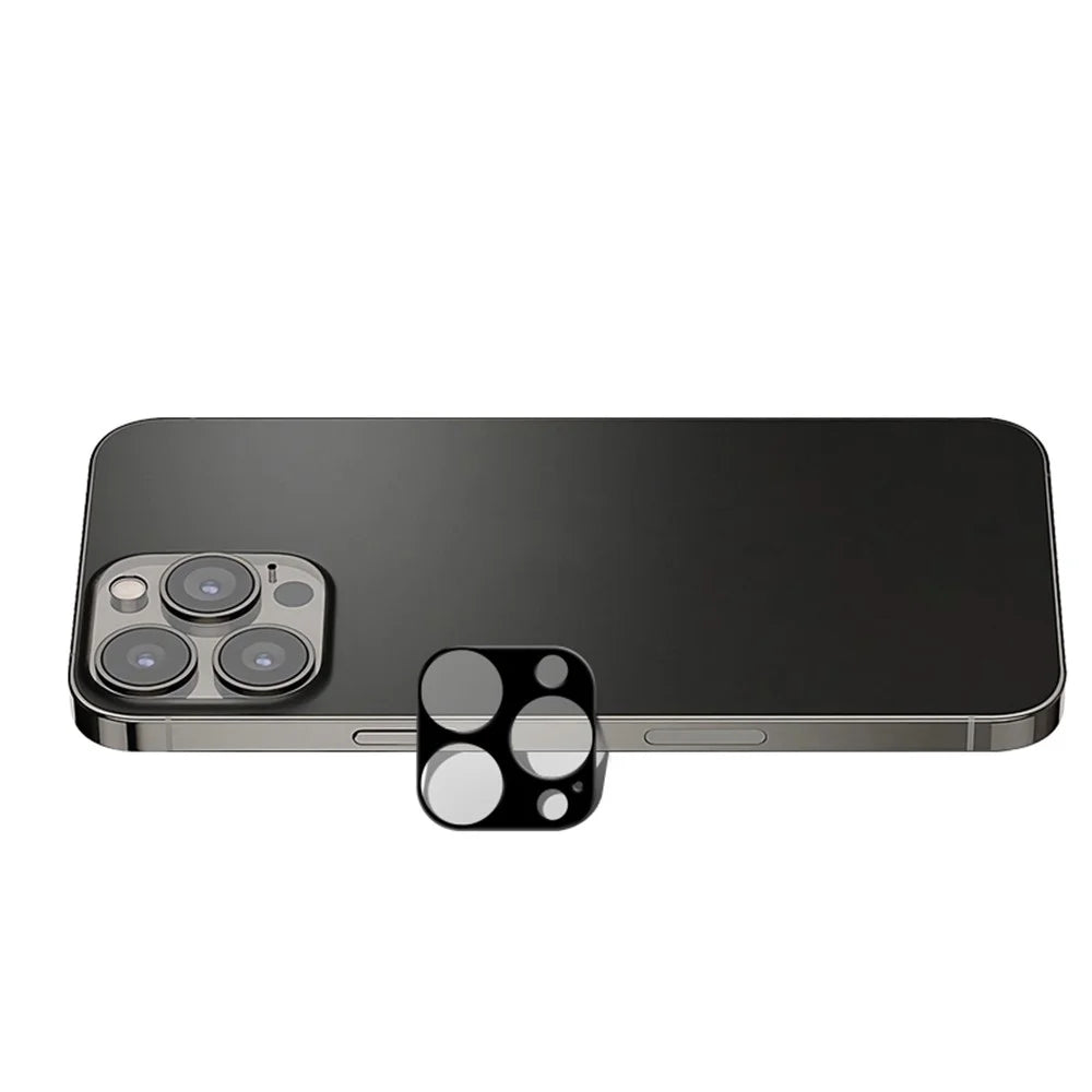 MOCOLO Silk Printing Ultra Clear Camera Lens Protector for iPhone 13 Pro / 13 Pro Max Tempered Glass Lens Screen Protector - Black - 4