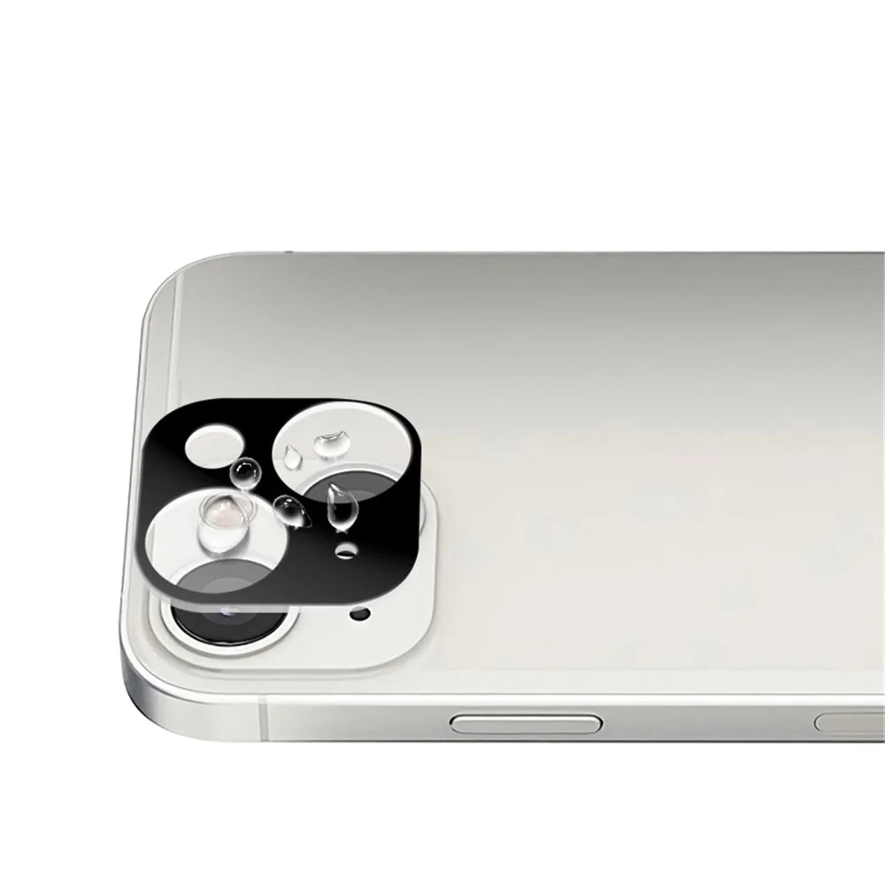 MOCOLO Camera Lens Protector for iPhone 13 6.1 inch, Silk Printing Tempered Glass Anti-Fingerprint Anti-Scratch Camera Lens Film - Black - 3