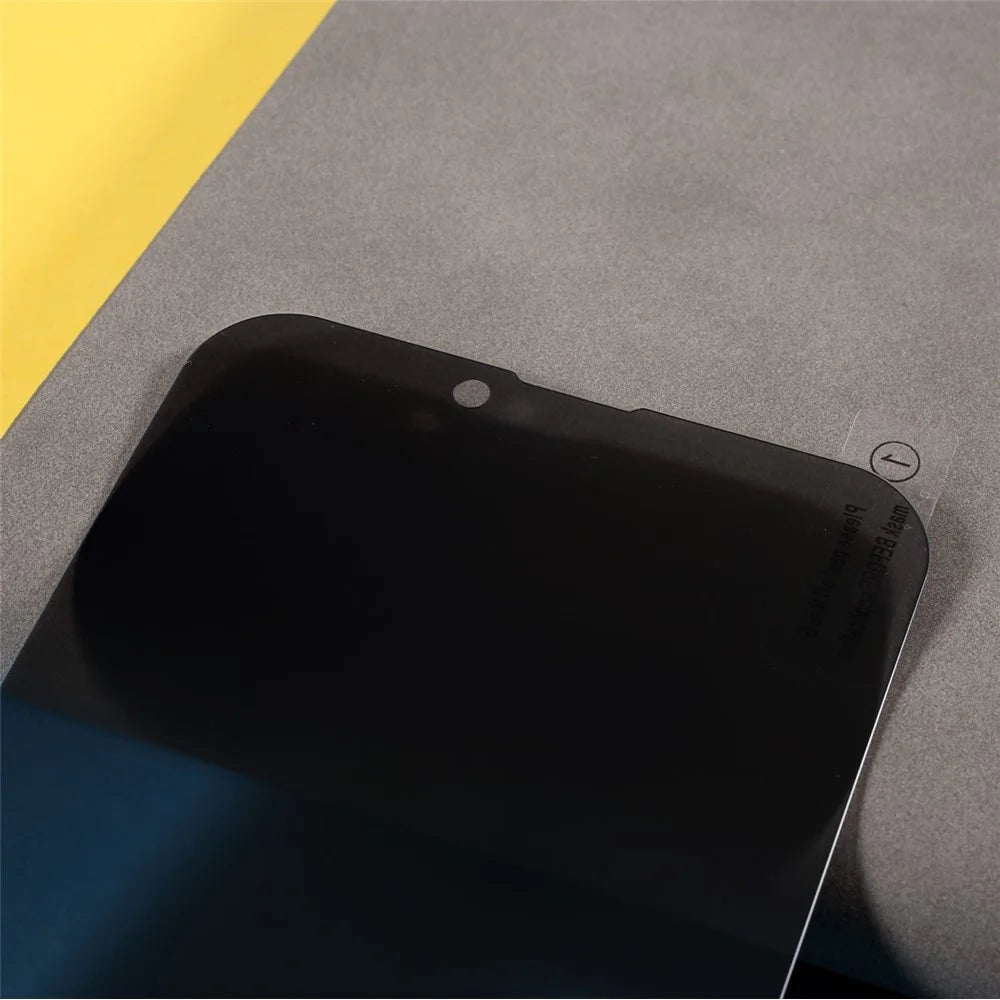 0.3mm Anti-Spy Film for iPhone 14 / 13 Pro / 13 Arc Edge Tempered Glass Phone Screen Protector - 3