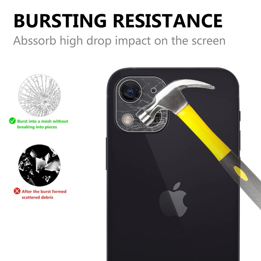 Ultra Clear Tempered Glass Explosion-Resistant HD Camera Lens Films for iPhone 13 mini 5.4 inch - 2