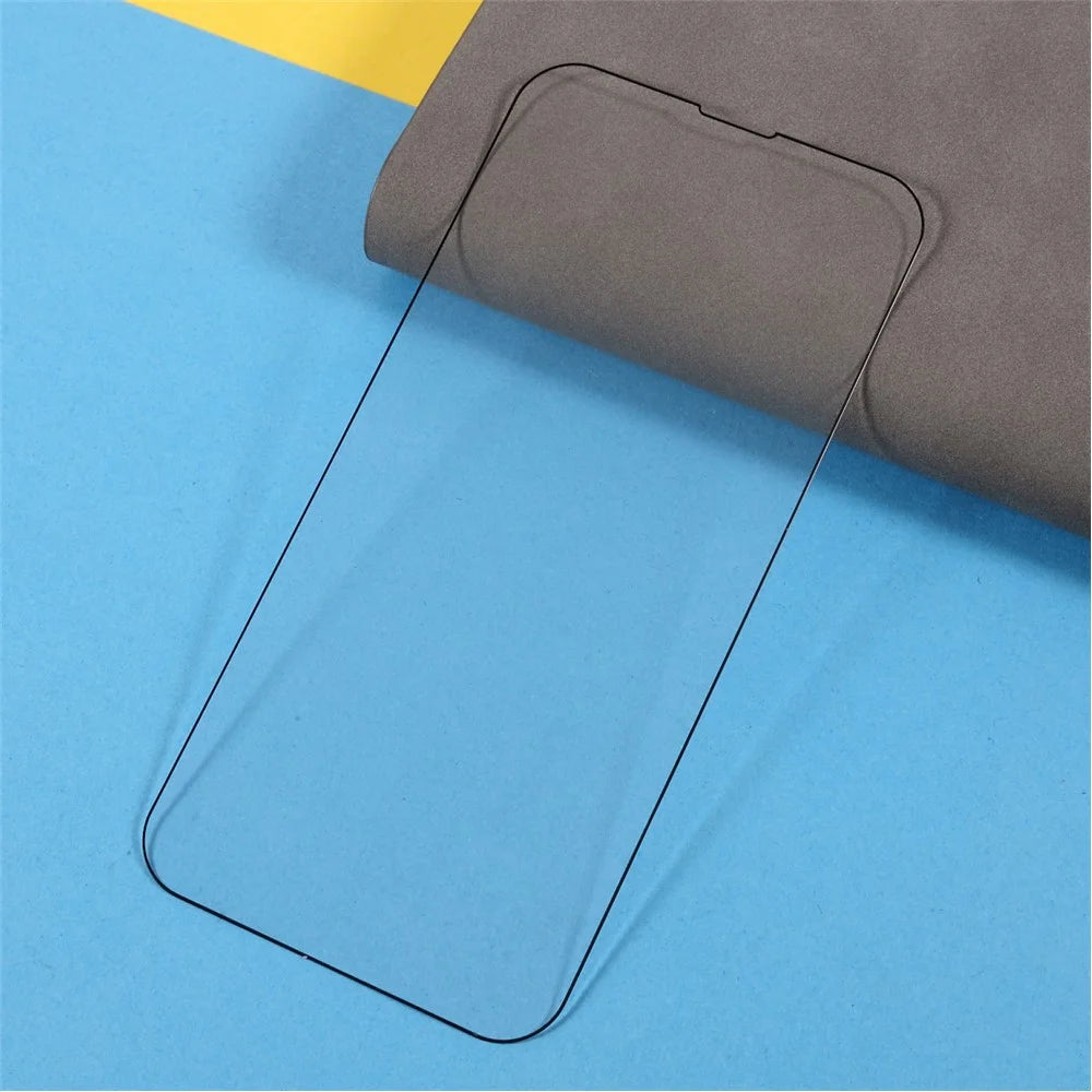 For iPhone 13 / 13 Pro / 14 Anti-Scratch  Screen Protector Full Covering Full Glue Silk Printing Tempered Glass Film - 5