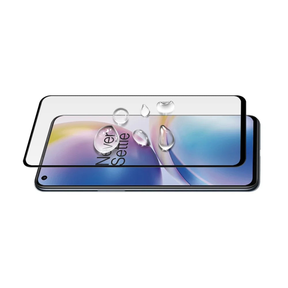 MOCOLO for OnePlus Nord / Nord 2 5G  / Nord 2T / Nord CE 5G Full Screen Full Glue Silk Printing Tempered Glass Film 9H Hardness HD Scratch Resistant Screen Protector - Black - 4