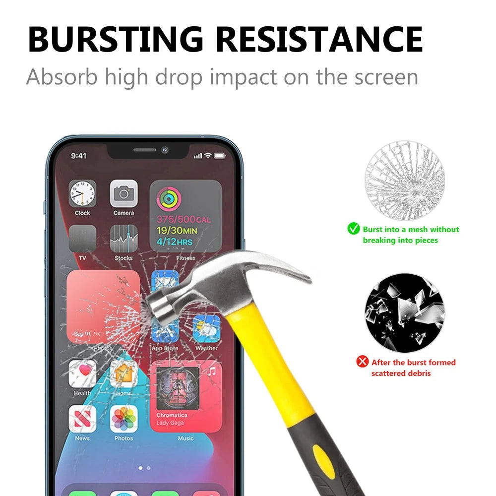 Full Glue Tempered Glass Screen Protector with Black Edges for iPhone 13 Pro Max / 14 Plus - 7
