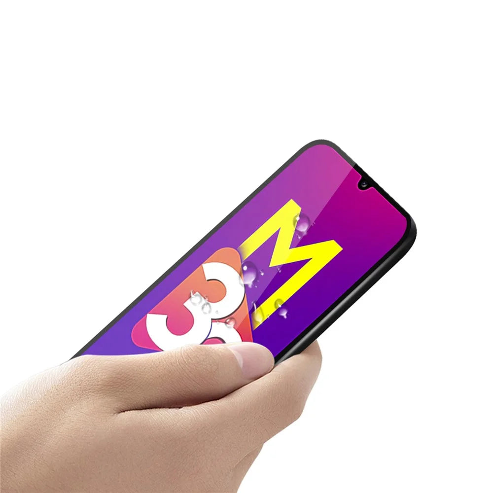 PINWUYO for Samsung Galaxy M32 (Global Version) 4G Tempered Glass Film Full Cover Full Glue Scratch Resistant High Definition 9H Hardness Screen Protector - 5