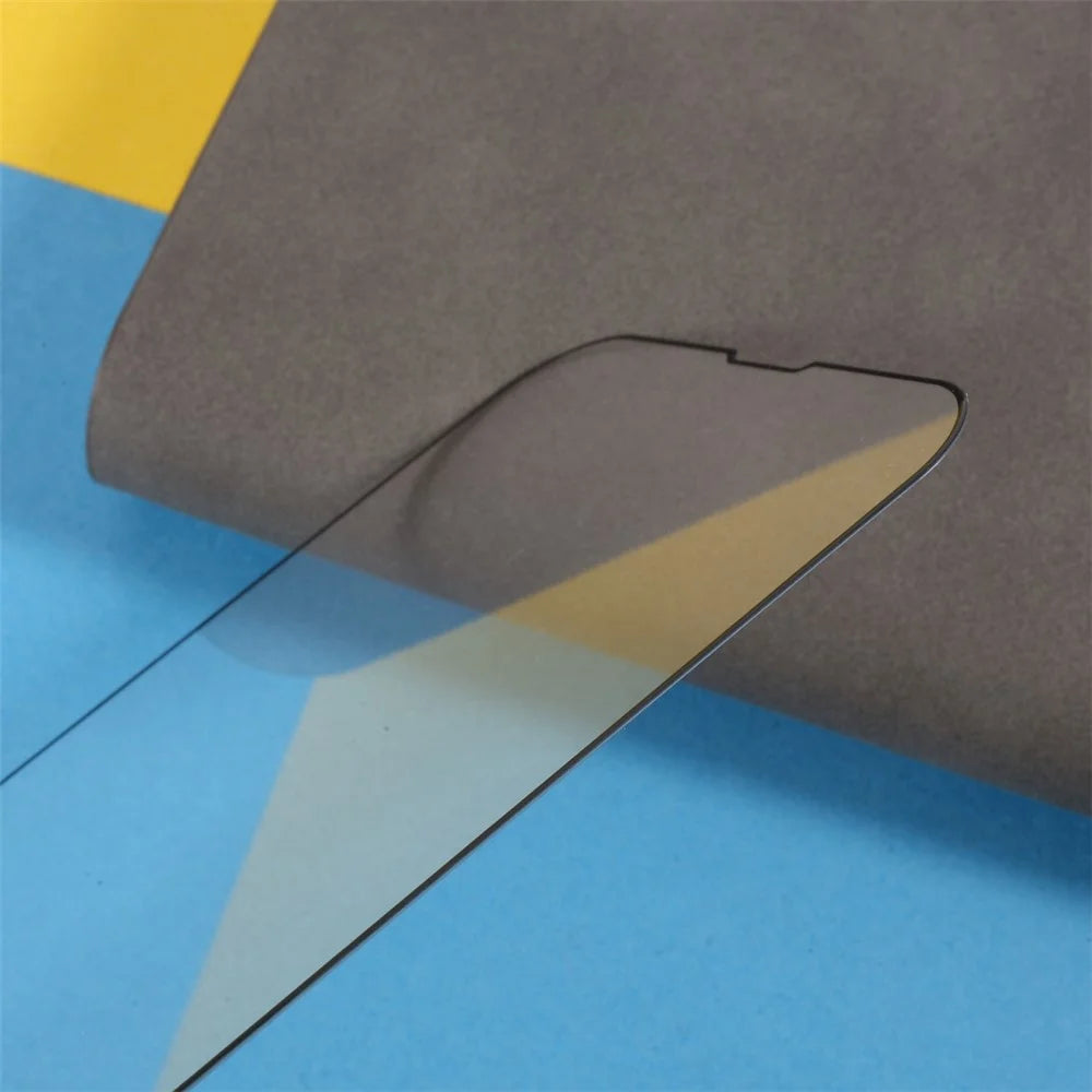 (Full Glue) 9D Full Screen Coverage Silk Print Tempered Glass Protective Film for iPhone 13 / 13 Pro / 14 - 3