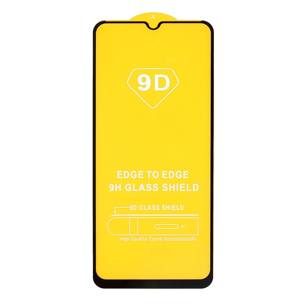 Full Glue Silk Print Edge Tempered Glass Screen Complete Covering Protector for Samsung Galaxy A03s (166.5mm) - 2