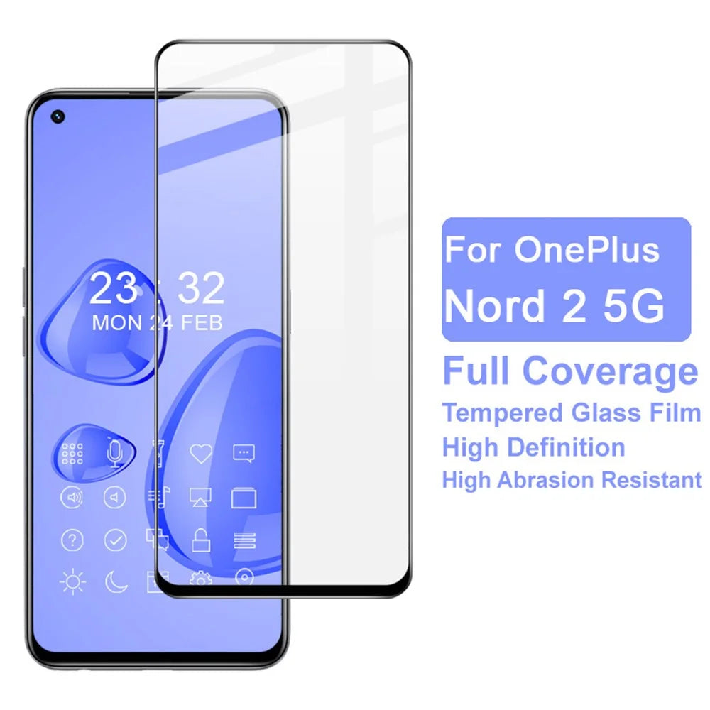 IMAK Pro+ Series Full Size High Definition Tempered Glass Screen Protector for OnePlus Nord 2 5G - 2