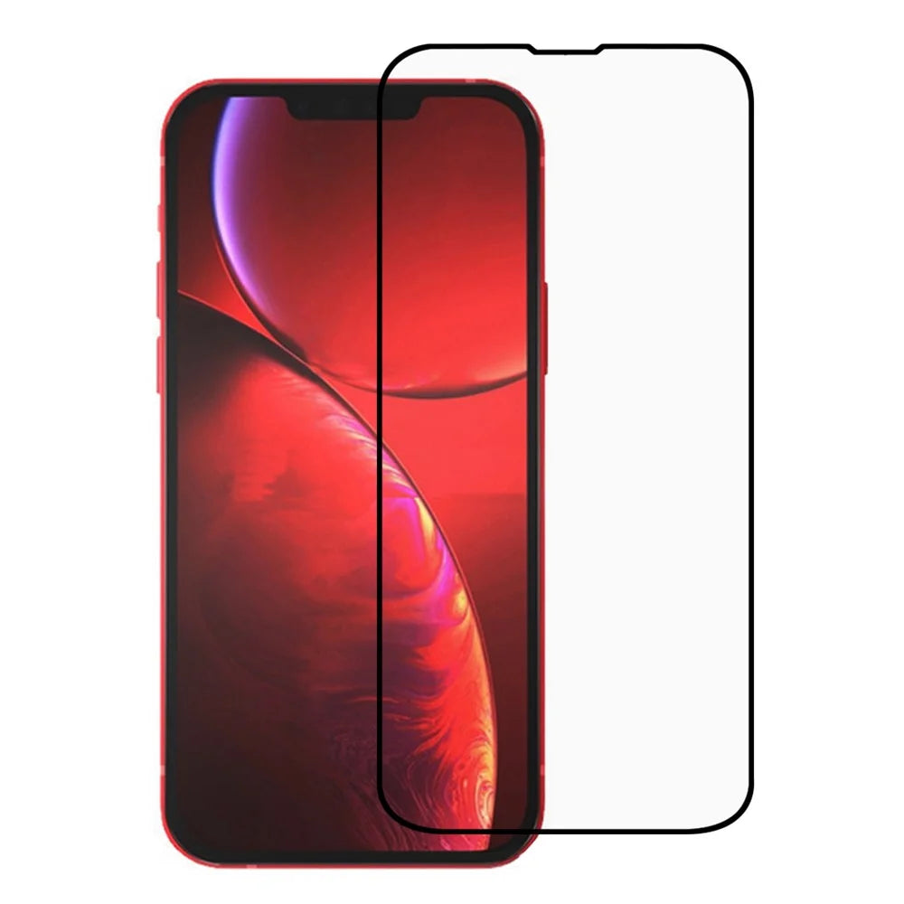 High Aluminum-Silicone Glass High Definition Full Glue Full-Screen Silk Printing Tempered Screen Glass for iPhone 17e / 16e / 13 / 13 Pro / 14 - 1