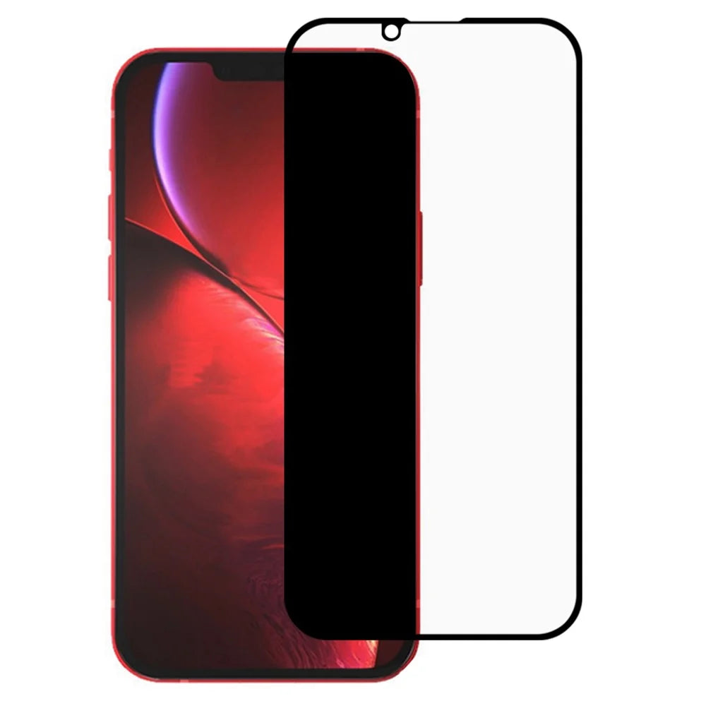 Full Coverage Full Glue Silk Printing Anti-Peep Tempered Glass Screen Protector Cover Film for iPhone 17e / 16e / 13 / iPhone 17e / 16e / 13 Pro / 14 / 14 - 1