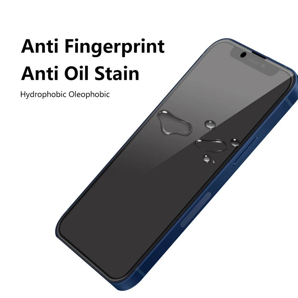 2Pcs / Set HAT PRINCE Full Coverage Full Glue 9H Hardness HD Anti-Spy Anti-Peep Tempered Glass Screen Protector for iPhone 13 / 13 Pro / 14 - 6