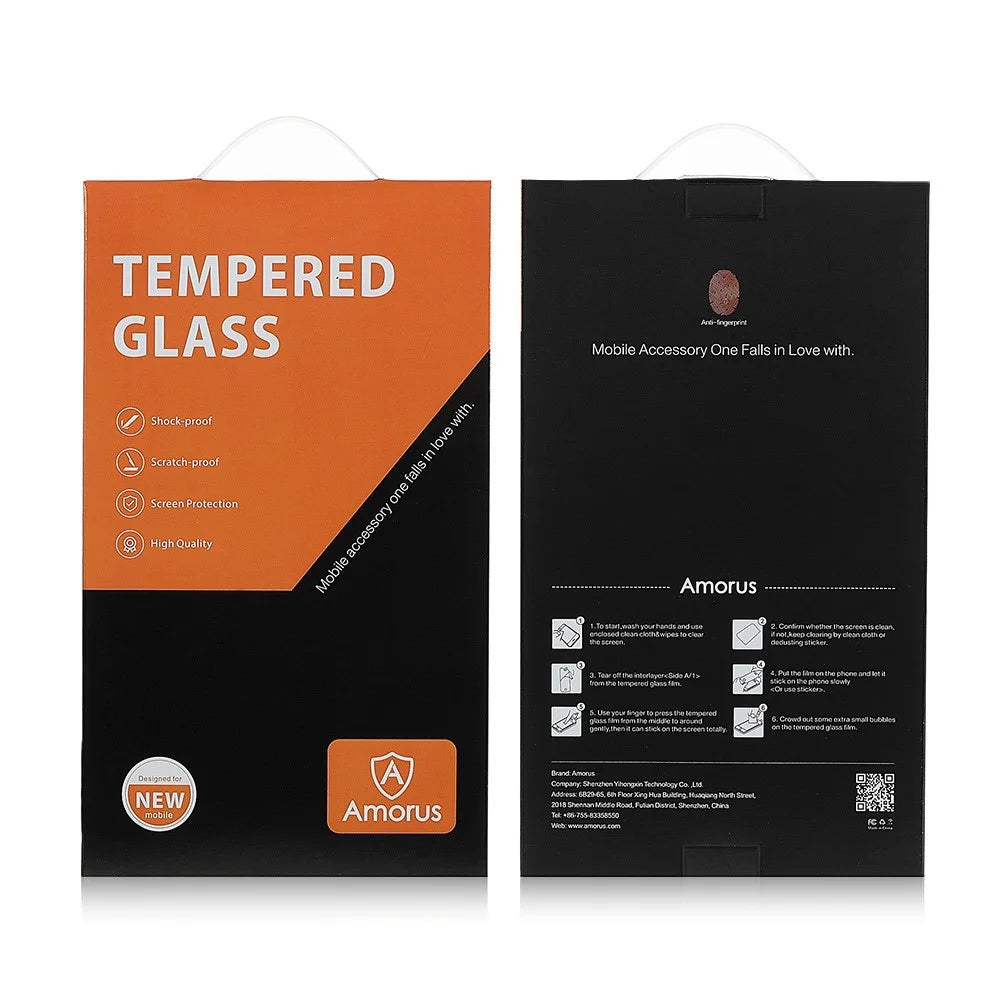 AMORUS 2Pcs / Set High Transparency Full Glue Tempered Glass Screen Protectors for iPhone 13 Pro Max / 14 Plus - 7
