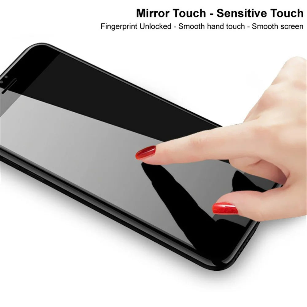IMAK Full Coverage 9H Hardness Anti-Scratch Anti-Peep Tempered Glass Screen Film for Oppo Reno6 5G - 6