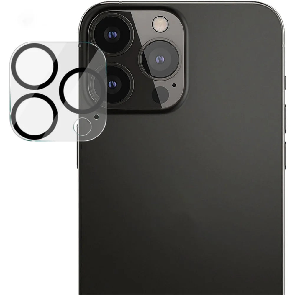 IMAK Tempered Glass Camera Lens Protective Film + Acrylic Lens Cap for iPhone 13 Pro / 13 Pro Max - 2
