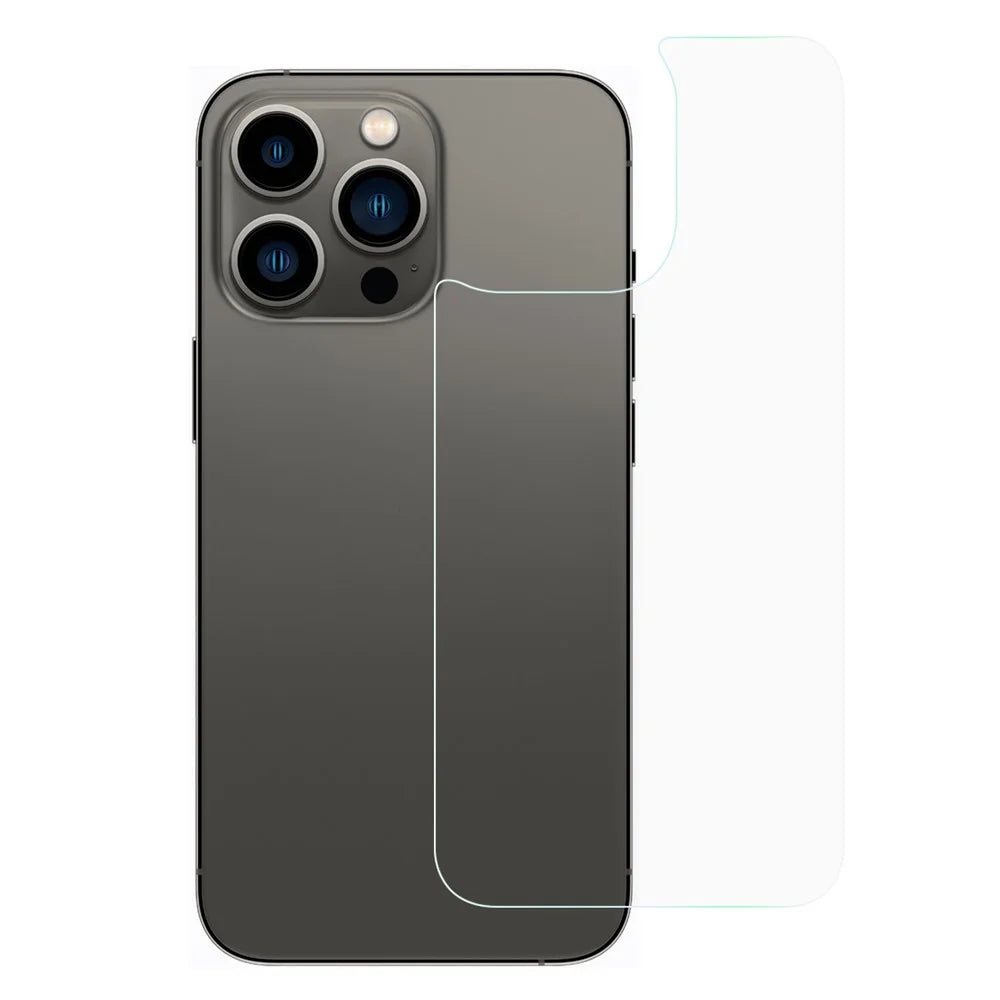 0.25mm Arc Edges Ultra-Thin Explosion-Proof Perfect Adhesion 9H Tempered Glass Back Cover Protective Film for iPhone 13 Pro 6.1 inch - 1