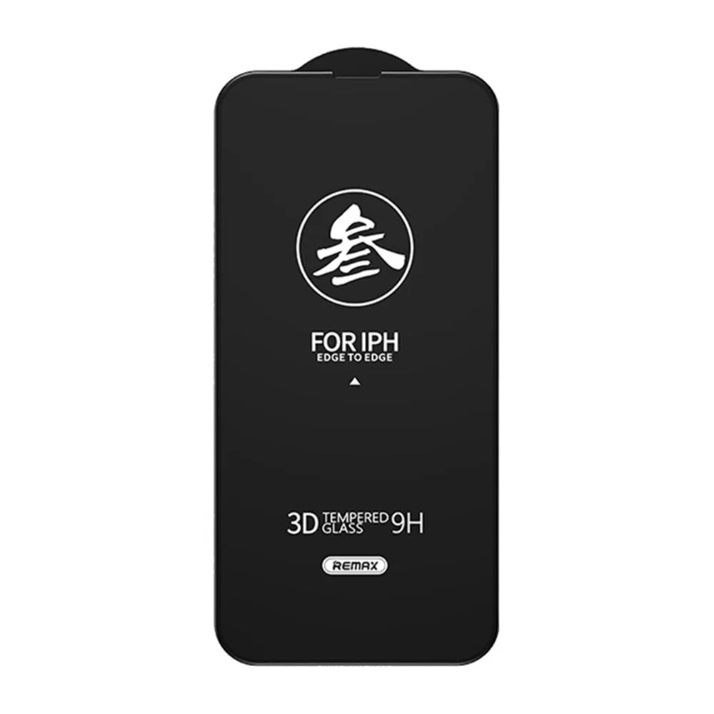 REMAX Scratch-Resistant Anti-Fingerprint Full Glue Full Screen Coverage Curved Tempered Glass Screen Protector for iPhone 13 Pro Max / 14 Plus - 3