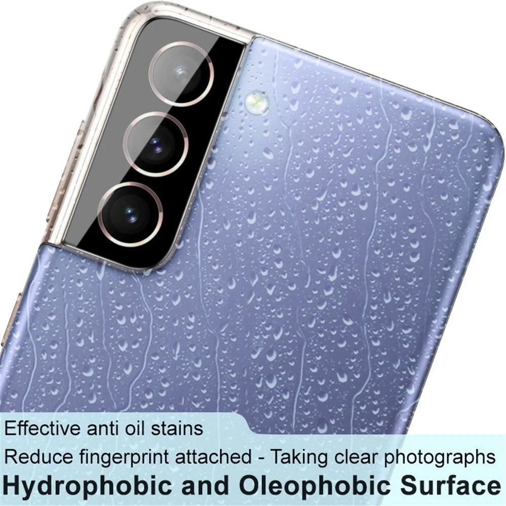 IMAK Anti-scratch Tempered Glass Camera Lens Protector Film (Black Version) for Samsung Galaxy S21+ 5G - 6