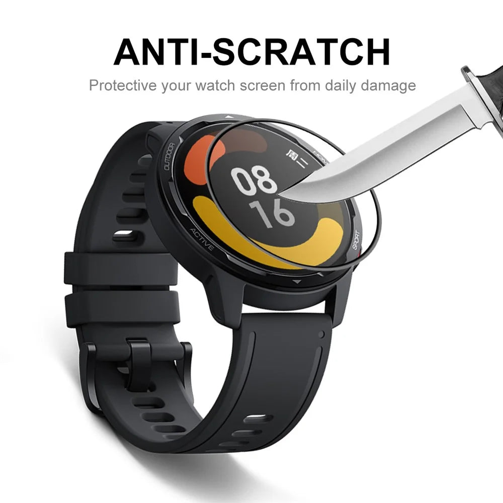 ENKAY HAT PRINCE 2Pcs/Set Full Coverage 3D Curved Soft PC Edge + Anti-Scratch Bubble Free HD PMMA Protector Film for Xiaomi Watch Color 2 - 6