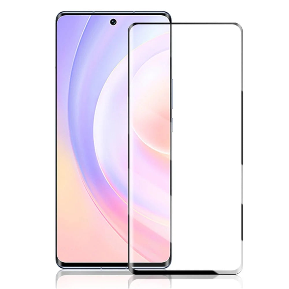MOCOLO 3D Curved Full Glue Wear-resistant Smooth Feel Full Coverage Tempered Glass Screen Film for Honor 50/Huawei nova 9 - Black - 1