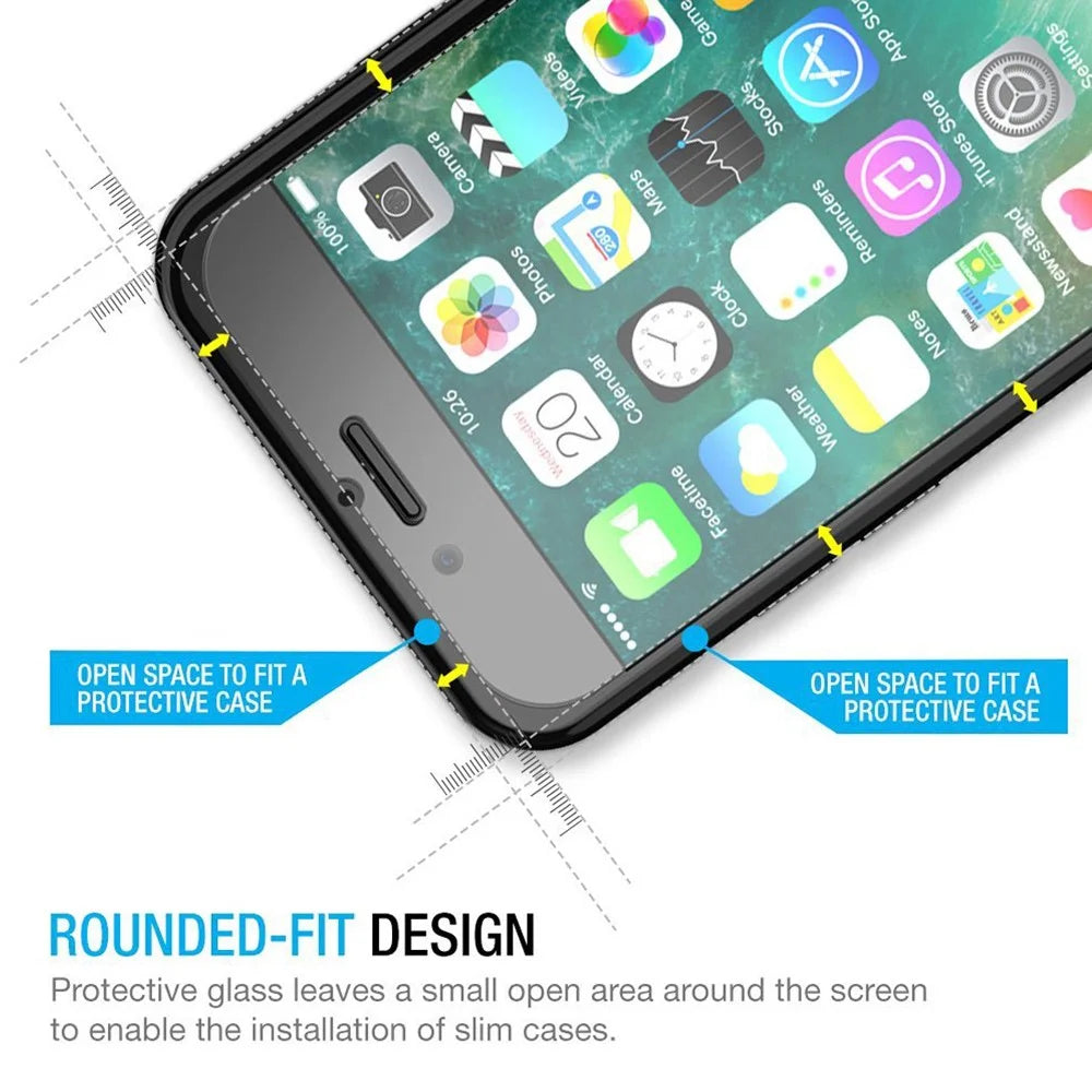 ENKAY HAT PRINCE for iPhone 8 Plus/7 Plus 2.5D Tempered Glass Screen Guard Film 0.26mm 9H Arc Edge - 3