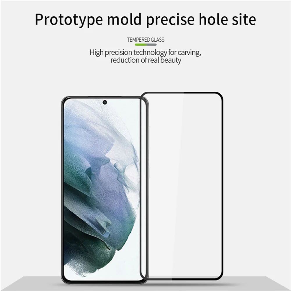 PINWUYO Tempered Glass Screen Film Full Glue Explosion-Proof Complete Covering Fingerprint-Free Screen Protector for Samsung Galaxy S22+ 5G / S23+ - 6