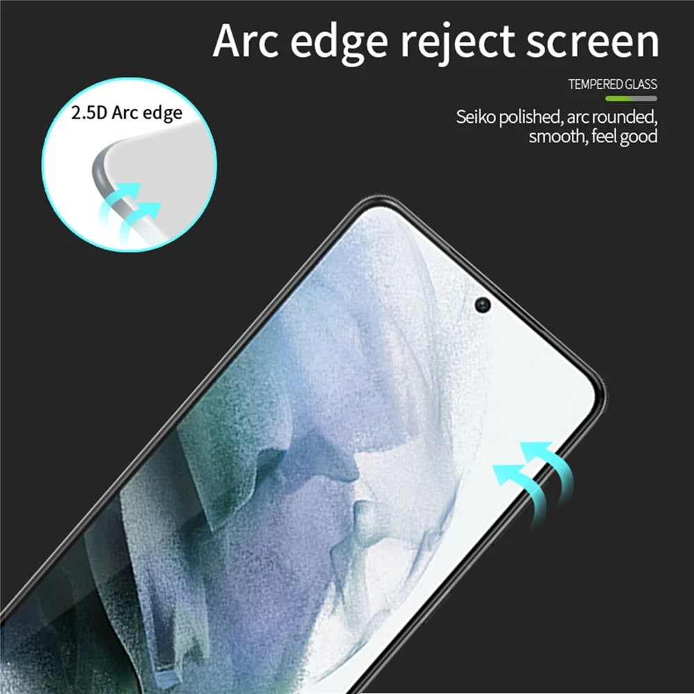PINWUYO Tempered Glass Screen Film Full Glue Fingerprint-Free Shatter-Proof Full Screen Coverage Screen Protector for Samsung Galaxy S22 5G / S23 - 5